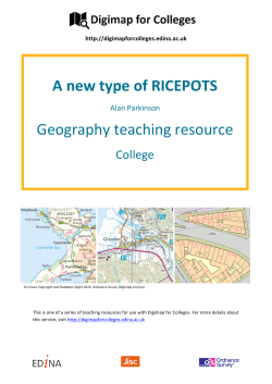 A new type of RICEPOTS Geography teaching resource