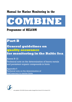 Appendix 5 Technical note on the determination of total mercury in