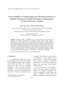Sexism Hidden in Verbal Expressions Showing Emotions in English