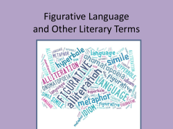Figurative Language and Other Literary Terms