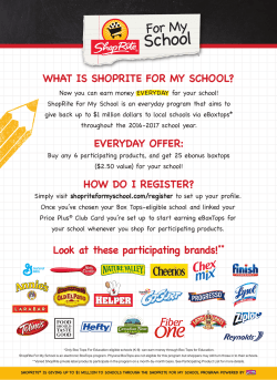- ShopRite For My School