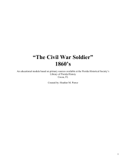 The Civil War Soldier - Florida Historical Society