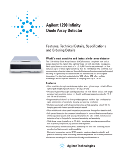 Agilent 1290 Infinity Diode Array Detector