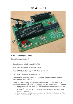 PICALL firmware PIC16F72 ver. 0.3 + shipping for only