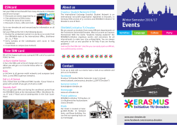 Events - ESN TU Dresden