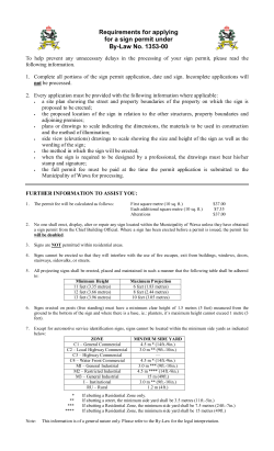 Sign Permit Application