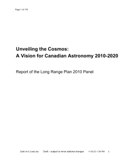 2010 Canadian Long-Range Plan for Astronomy