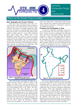 Seismic Zones in India