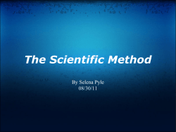 The Scientific Method