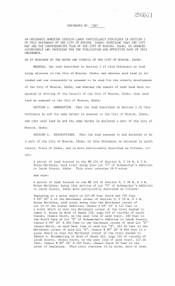 ordinance no. an ordinance annexing certain lands particularly