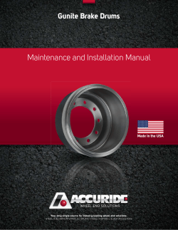 Maintenance and Installation Manual