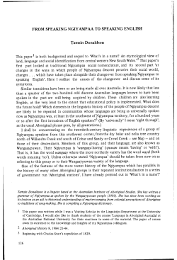 From speaking Ngiyampaa to speaking English - ANU Press