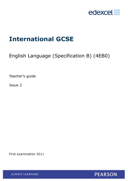 International GCSE - Edexcel