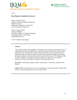 Data Display in Qualitative Research