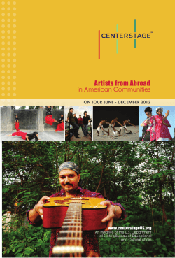 2012 Artist Brochure
