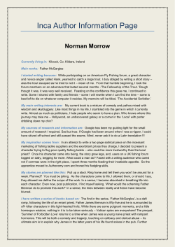 Norman Morrow - The Inca Project