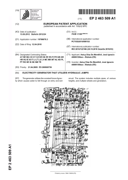 ELECTRICITY GENERATOR THAT UTILIZES HYDRAULIC JUMPS