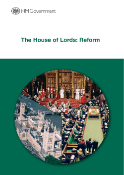 The House of Lords: Reform Cm 7027