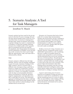 5. Scenario Analysis: A Tool for Task Managers