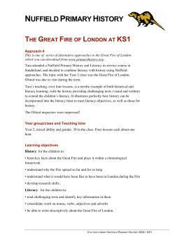 Great Fire: approach 4 teachers notes