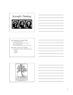 Scientific Thinking