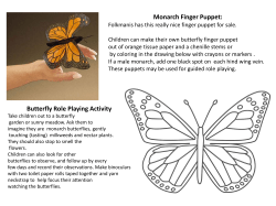 Monarch Finger Puppet