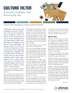 culture filter - Roth Staffing Companies, LP