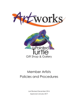 Artists Policies and Procedures