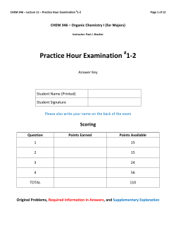 Practice Hour Examination 1-2