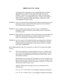236-88 - City of Willow Park
