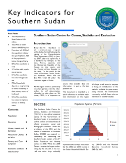 Key Indicators for Southern Sudan