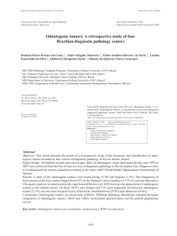 Odontogenic tumors - Med Oral Patol Oral Cir Bucal