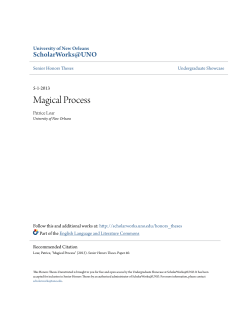 Magical Process - ScholarWorks@UNO
