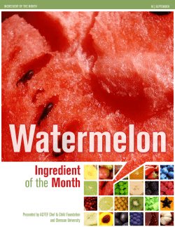 Ingredient of the Month - American Culinary Federation