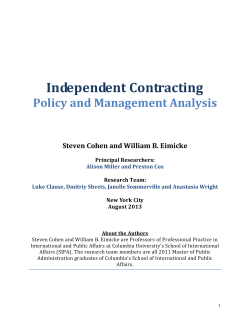 Independent Contracting