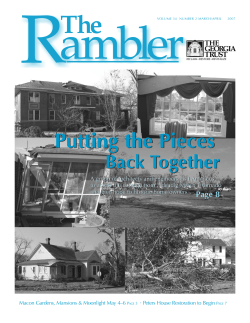 March/April 2007 - The Georgia Trust for Historic Preservation