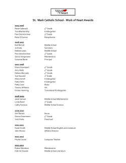 Work of Heart Awards - St. Mark Catholic School | Plano, TX