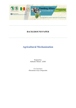 Agricultural Mechanization