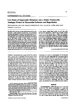 Low doses of superoxide dismutase and a stable