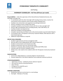 STONEHENGE THERAPEUTIC COMMUNITY