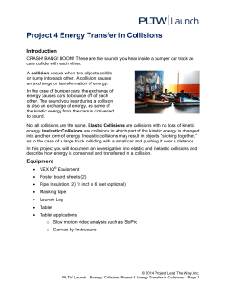 Project 4 Energy Transfer in Collisions