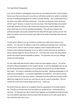 The Virgin Wedding Photographer