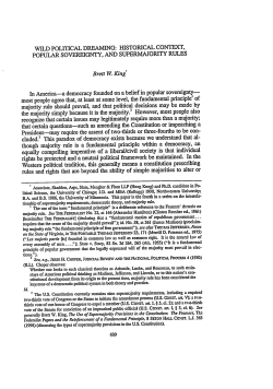 Historical Context, Popular Sovereignty, and