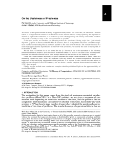 A On the Usefulness of Predicates