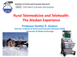 Rural Telemedicine and Telehealth: The Alaskan Experience