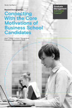 Connecting With the Core Motivations of Business School Candidates
