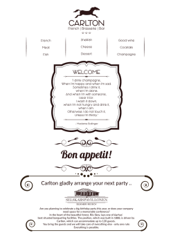 Carlton gladly arrange your next party .. WELCOME