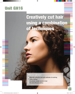 Creatively cut hair using a combination of techniques