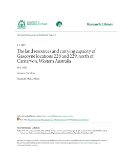 The land resources and carrying capacity of