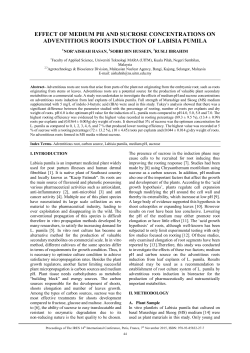 effect of medium ph and sucrose concentrations on adventitious